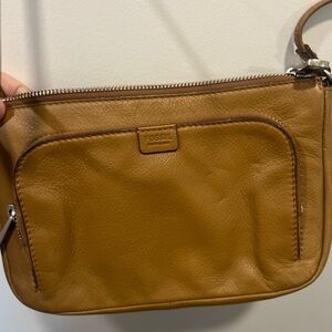 Fossil Brown Leather Crossbody Bag